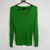 Green Tommy Hilfiger Knit V-Neck Jumper Sweater Womens Large