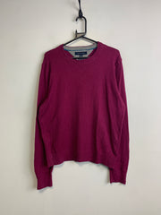 Purple Tommy Hilfiger Crew-neck Sweatshirt Men's Medium