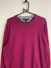 Purple Tommy Hilfiger Crew-neck Sweatshirt Men's Medium