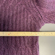 Purple Mohair Turtleneck Knit Jumper Sweater Womens XS