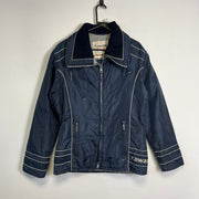 Vintage Navy Kawasaki Racing Jacket Mens Small