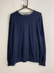 Navy Tommy Hilfiger Sweater Men's Large