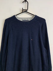 Navy Tommy Hilfiger Sweater Men's Large