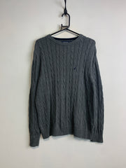 Grey Nautica Crew-neck Jumper Men's Medium