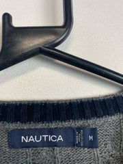 Grey Nautica Crew-neck Jumper Men's Medium