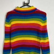 Multicolour Vintage Tommy Hilfiger Turtleneck Sweater Womens Large