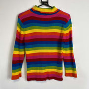 Multicolour Vintage Tommy Hilfiger Turtleneck Sweater Womens Large