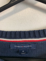 Navy Red White Tommy Hilfiger Sweater Women's Medium