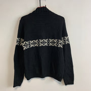 Black Knitwear Sweater Women's Medium