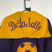 Vintage Purple Yellow Varsity Jacket Football Fordham Mens Large