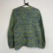 Vintage Green Mohair Sweater Knit Jumper Womens Medium