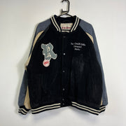 Vintage Black Y.D.Farrows Varsity Baseball Jacket Mens Medium