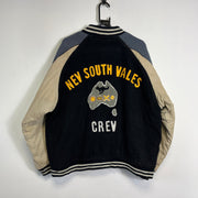 Vintage Black Y.D.Farrows Varsity Baseball Jacket Mens Medium