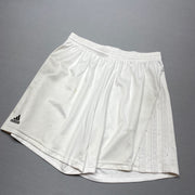 White Adidas Sport Shorts Women's Medium