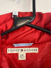 Red Tommy Hilfiger Puffer Jacket Men's Large