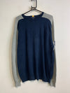 Navy and Grey Nautica Sweater Men's Large