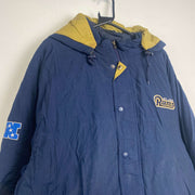 Navy Reebok Los Angeles Rams Quilted Jacket Men's XXL