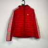 Red Adidas Puffer Jacket Women's Medium