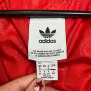 Red Adidas Puffer Jacket Women's Medium