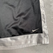 Vintage Black and Grey Nike Shorts Women's XL