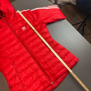 Red Adidas Puffer Jacket Women's Medium