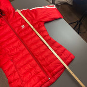 Red Adidas Puffer Jacket Women's Medium