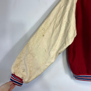 Vintage Red Cream Varsity Jacket Mens Large