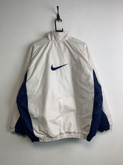 90s White Nike Windbreaker Men's Large