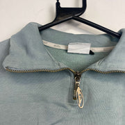 Light Blue Quiksilver Quarter zip Sweatshirt Men's Small