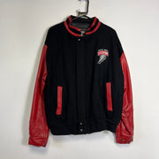 Vintage Black Red Canada Storm Hockey Varsity Jacket Mens Large