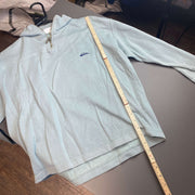 Light Blue Quiksilver Quarter zip Sweatshirt Men's Small