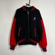 Vintage Black Red Molson Export Varsity Crew Jacket Mens XL