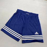 Navy and White Adidas Sport Shorts Men's Small