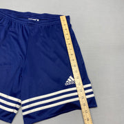 Navy and White Adidas Sport Shorts Men's Small