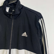 Black White Adidas Track Jacket Large