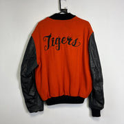 Vintage Orange Black Tigers Varsity Football Jacket Mens Large