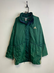 00s Green Adidas Windbreaker Men's XL