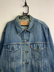 Blue Levi's 70550 Denim Truck Jacket Men's XXL