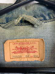 Blue Levi's 70550 Denim Truck Jacket Men's XXL