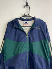 90s Blue-Green Adidas Windbreaker Men's Medium