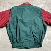 Green and Red Bomber Jacket Men's Small