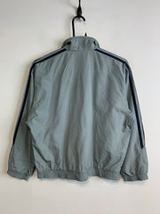 Vintage 90s Light Blue Grey Adidas Windbreaker Men's Small