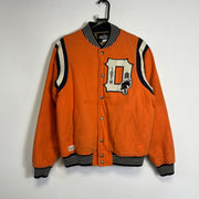 Vintage Orange Black 10 Deep Varsity Jacket Mens Medium