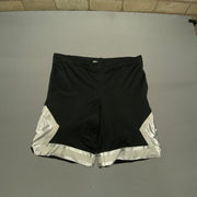 00s Black and White Nike Sport Shorts Men's Medium