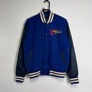 Blue Black Spirit Cheer Varsity Jacket Womens Small