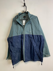 Vintage 90s Navy and Turquoise Nike Jacket Men's XL