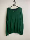 Green Nautica V-neck Jumper Men's Large