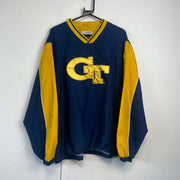 Navy and Yellow Georgia Tech Windbreaker Men's XL