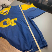 Navy and Yellow Georgia Tech Windbreaker Men's XL