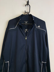 Navy Adidas Track Jacket Men's Large